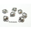 Apprêt bijoux: 10  coeurs 3D 2A1353 viel argent 