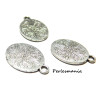 Apprêt :10 pendentifs medaillon retro oval ref 2B5143 viel argent