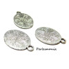 Apprêt :4 pendentifs medaillon retro oval ref 2B5143 viel argent