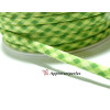 Apprêt 1 m ruban cordon spaghetti 7mm ref FFcollection 512 vichy vert 