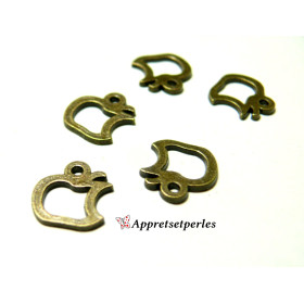 Pendentifs pomme à croquer Bronze ref 61