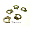 Apprêt: 50  breloques pendentifs pomme à croquer Bronze ref 61 