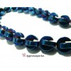 Apprêts et perles: 10 perles Hématite PAC MAN ( 20 pièces au total ) 10mm Bleu nuit 