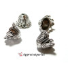 Apprêt bijoux: 10 breloques magnifiques coupelles rétro viel argent ref 9700 