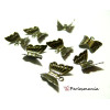 Fournitures bijoux: 50 breloques  papillon bronze ref 7 