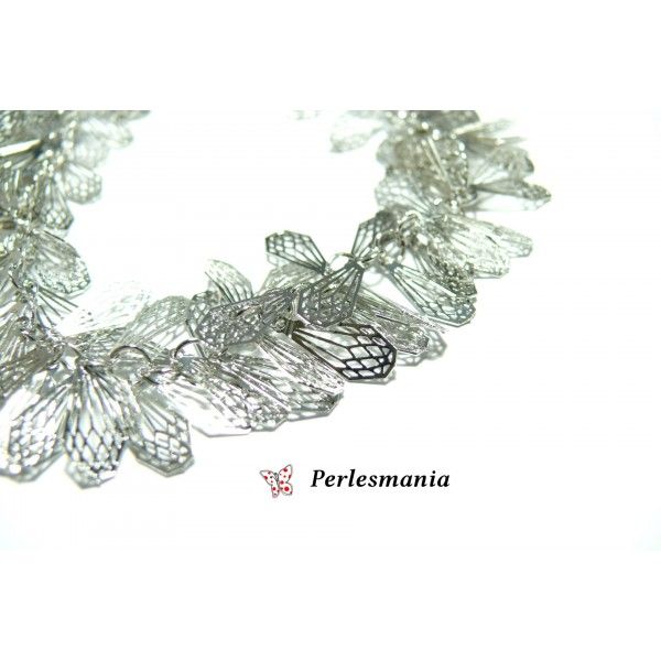 Fournitures bijoux: 20 cm très belle maille multi chaine diamants  qualité extra  PP 
