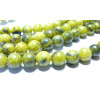 Perles pour bijoux: 10 perles turquoise africaine jaune 6mm 