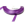 Apprêt mercerie: 1 rouleau de 22 mètres ruban satin vilet flashy 6mm ref 231 