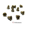 100 embouts /poussoir tube  pour Boucle d'oreille puce bronze qualité Extra P028 