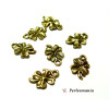 Fournitures pour bijoux: 40 breloques pendentifs trèfles Viel OR ref 141 