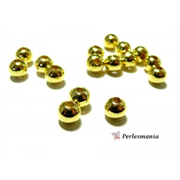 Apprêts pour bijoux: 100  perles 2D8579 intercalaires  8 mm couleur OR 