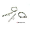 Apprêt bijoux  10 sets 2W7138 fermoirs  Argent VIF pour création de bijoux 