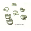20 pendentifs breloques pomme 2Y2217 viel argent pour création de bijoux 