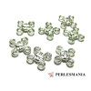 Apprêt bijoux 10 connecteur Noeuds Coréen refOB4580 Argent platine 