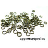 500 anneaux de jonction 8 mm par 0.7 mm  bronze pour création de bijoux 