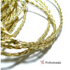 2 m de cordon simili cuir doré PS5056 pour création de bijoux 