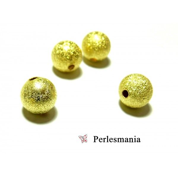 Apprêts pour bijoux: 10  perles intercallaires poussières d'étoiles 10mm couleur OR P226 