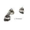 Apprêt et perles: 10 pieces P18579 coupelles caps  embouts vieil argent 