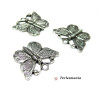 Fournitures loisirs créatifs: magnifiques pendentifs papillon poisson ref 163 viel argent