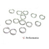 500 anneaux de jonction 10 mm par 1.0 mm  ARGENT VIF 