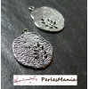 Fournitures loisirs créatifs: 10 pendentifs L'arbre Stylisé PM Argent Platine  OB14720 