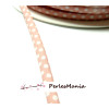 50 cm ruban biais  pois 7mm ref FF4046 collection 45 rose pale 