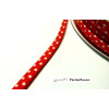 1 m ruban biais  pois 7mm ref FF4046 collection 50 rouge mercerie pour bijoux 