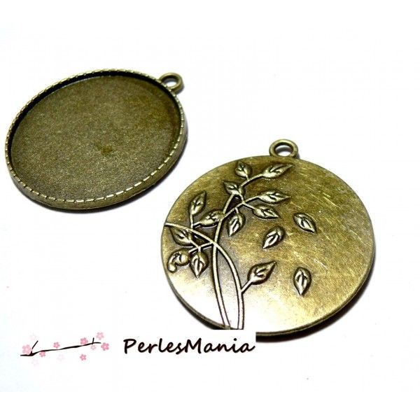 Accessoires pour bijoux: 1 magnifique pendentif Buccolique ref246 Bronze 