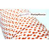 5 m ruban biais spaghetti  à pois  Orange  10mm ref: 70480-495 mercerie cordon pour bijoux 
