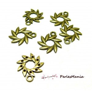 50 pendentifs soleil fleur Bronze ref285 breloques pour création de bijoux