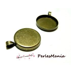 Supports 23mm Bronze Bord Épais Attache Triangle – Fournitures Bijoux Perlesmania