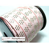 3 mètre de cordon de suédine fleur cloutée doré aspect Daim Rose Pale PL111 