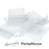 10 pochettes organza Gris PM ( 50 par 70mm ) pour vos bijoux et baptême 