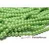 perles de verre nacré VERT PISTACHE 8mm 2O5505 fournitures pour bijoux