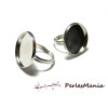 Bagues Double Fine 12mm – Cuivre Fini Argent Platine – Ajustables