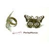 1 bague Grand Papillon BRONZE ref 17 materiel pour création de bijoux 