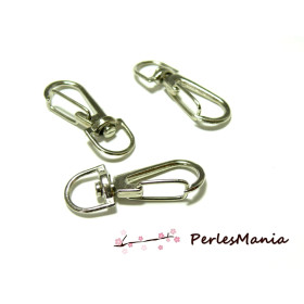 Grands fermoirs mousquetons XL 36x14mm porte-clé – Qualité argent platine