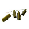 Apprêt 100 pièces grande griffe 25mm Bronze serre fils 