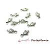 60 BRELOQUES PENDENTIFS Petits champignons 2A1659 Vieil argent 13x8mm 