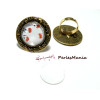 20 pièces:10 bagues ARTY volutes ref161 qualité  20mm Vieil OR  et 10 cabochons 