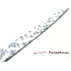 Apprêt mercerie 50cm ruban biais  liberty GRIS double 9mm 4239-36 