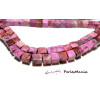 10 perles Sugilite cubes 8mm ROSE pour création de bijoux 