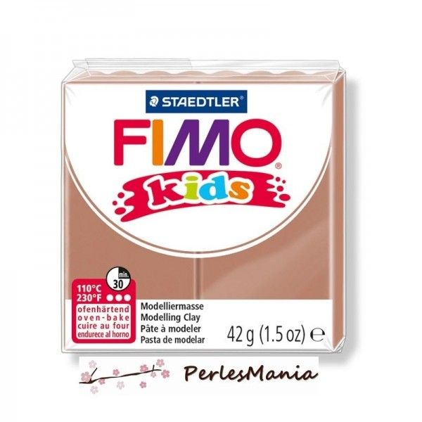 1 PAIN PATE FIMO KIDS CHATAIN CLAIR 42gr  REF 8030-71 