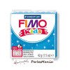 1 PAIN PATE FIMO KIDS BLEU A PAILLETTE 42gr  REF 8030-312 