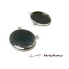 Connecteurs Pendentif V 18mm Argent Platine pour Collier Cabochon