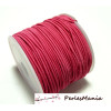 3 mètres élastique fil tressé 1mm rose fushia 