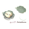 20 pièces: 10 pendentifs Arty style  Othoman   ref 25  Vieil Argent et 10 cab en 20mm 