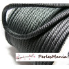 4 mètres de CORDON CORDE TRESSEE 5mm Noir ref H715 