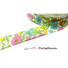 1m ruban  biais liberty 20mm B4095J fleuri 