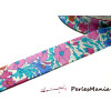 B4095L 1m ruban biais liberty 20mm fleuri